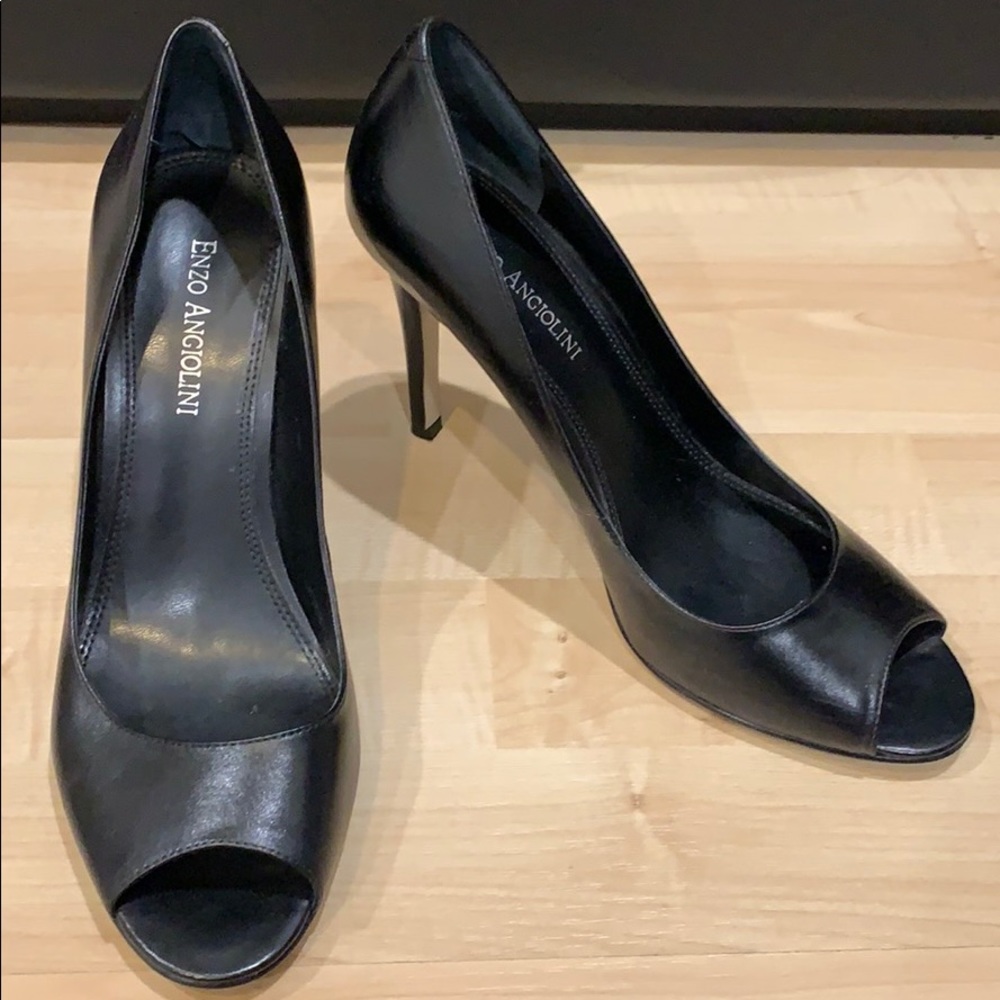 Enzo Angiolini Peep Toe Stiletto Pumps